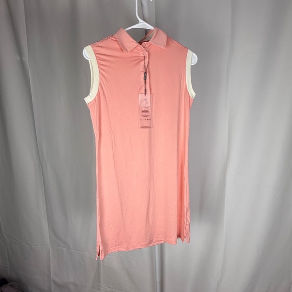 Head Dresses & Skirts - Head Golf Women's Classic Sleeveless Polo Dress, Orange/Cream, Size S NWT